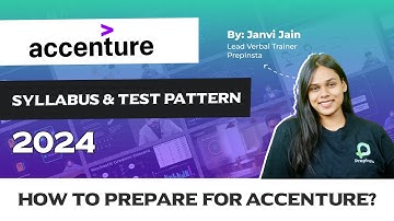 How to Prepare for Accenture? | Detailed Syllabus and Test Pattern On Campus 2024
