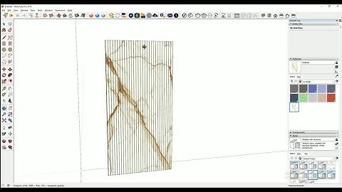 HOW TO MAKE FLUTED MARBLE LOUVERS IN SKETCHUP