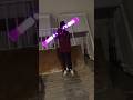 So cool! My spinning double-edged light sword! #Playingwith #Ajjuxofficial #Lightsaber #Atoyboys