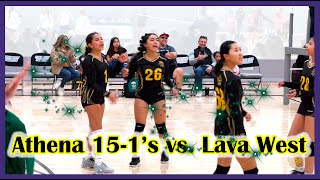 Athena 15-1's vs. Lava West 4/14/24