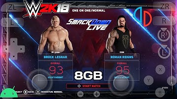 WWE 2K18 Switch Game For Official Yuzu Emulator On Android Mobile Device | Gameplay
