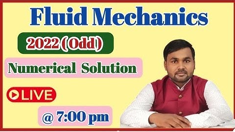 !Fluid mechanics ! 2022 (odd )!! Objective !! numerical !! SBTE @champaranpolytechnicclasse4593