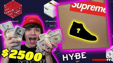 $2500 Hypebeast Mystery Box Win on HYBE! Off White Supreme CDG