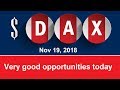 $DAX Nov 19, 2018 - Opportunities explained