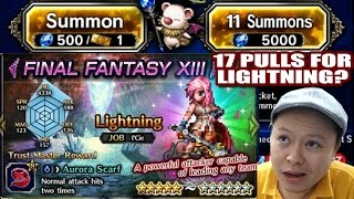 17 Pulls Summon For Lightning? Ffbe Global