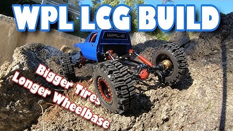 WPL LCG Build - Mud Slingers, Extended Links, 90mm Shocks - Longer Wheelbase, Bigger Tires