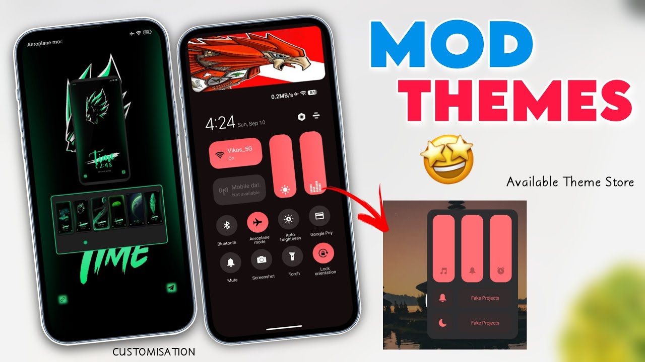 2 Mod Themes For Miui 14 💛- Best Themes For Xiaomi Phones 🔥 | Best ...