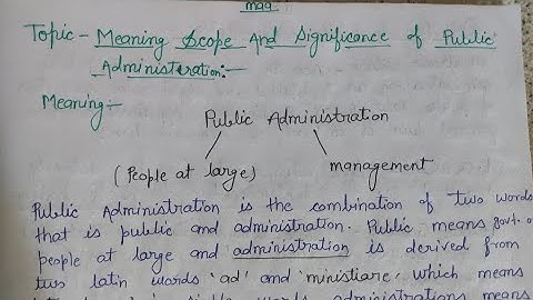 Public Administration |Notes .....💗💖💞 #allhabad_university