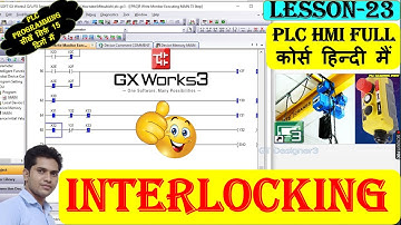 21 What is interlocking | Interlocking in plc programming | FWDREV Starter in hindi|PLC HMI Tutorial