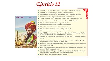 Algebra de Baldor: Ejercicio 82 - Completo
