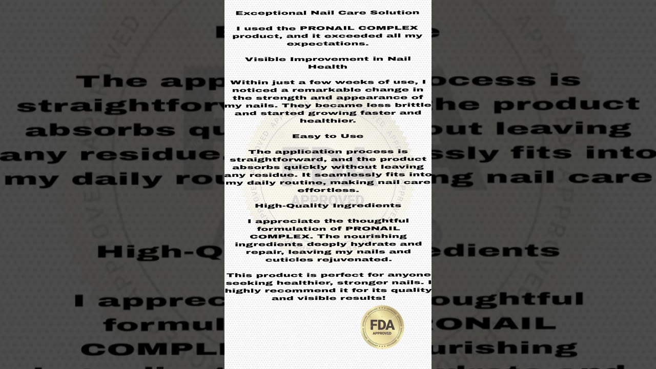 Achieve Perfect Nails with PRONAIL COMPLEX