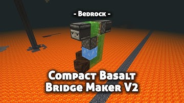 Compact Basalt Bridge Maker V2  - Minecraft Bedrock