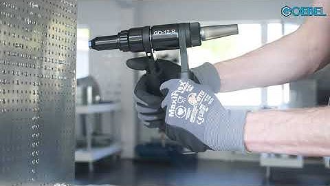 GO-12-R - Two hand operating ratchet tool for blind rivets / Zweihand Blindniet Ratsche von GOEBEL