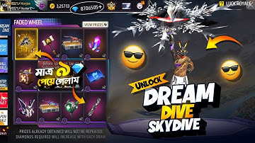 Dream Dive Skydive Event Free Fire |New Faded Wheel Unlock |FF New Event Today | Free Fire New Event