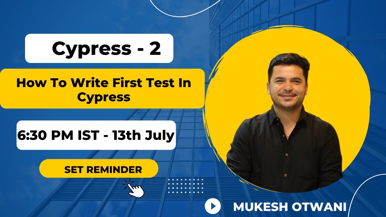 Day 2 - How To Write First TestCase In Cypress - YouTube