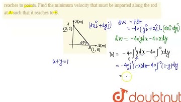 In an XY horizontal plane a force field vecF=-(40N//m)(yhati+xhatj) is present where x and y are...