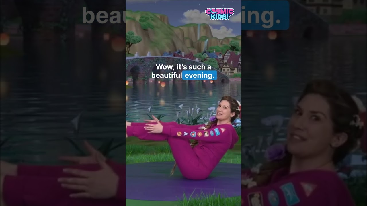 Relaxing Boat Pose for Kids 🚤 | Rapunzel Yoga Calm Break #Shorts