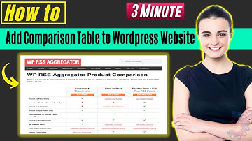 How to add comparison table to wordpress website 2024
