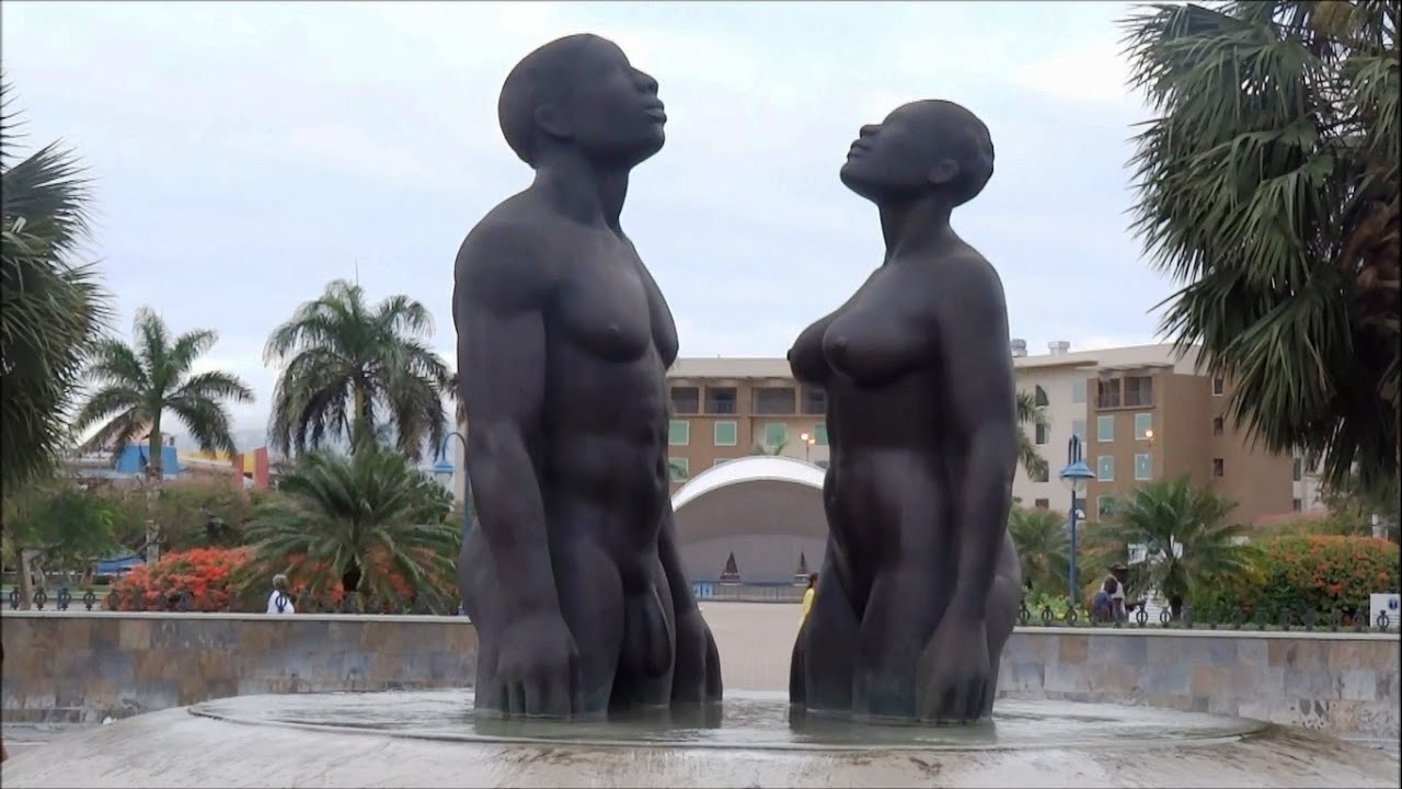 The Emancipation Park In Kingston Jamaica Youtube