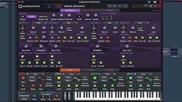 Tracktion Subtractive Patch Creation