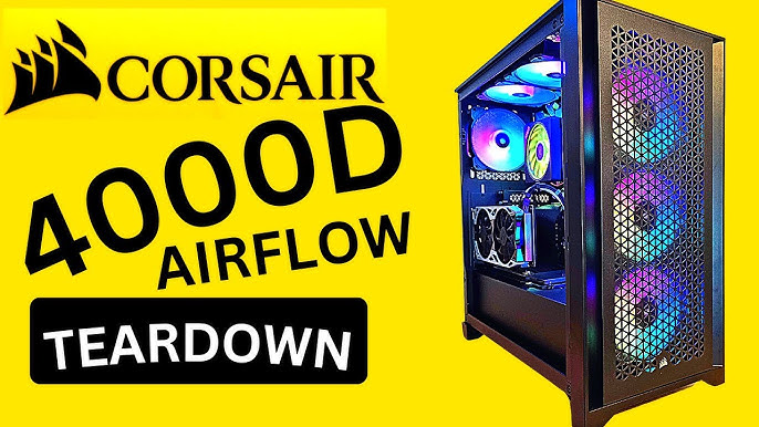 CORSAIR 3000D AIRFLOW Mid-Tower PC Case - White - 2x SP120 ELITE Fans -  Four-Slot GPU Support – Fits up to 8x 120mm fans - High-Airflow Design