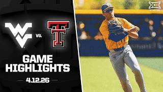 West Virginia vs. Texas Tech Highlights (4.12.26) | 2026 Big 12 Baseball