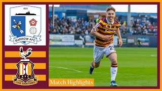 MATCH HIGHLIGHTS: Barrow v Bradford City