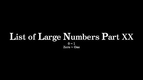 List of Large Numbers [2] Part 20 | 0 ~ 1【My last video of 2021】