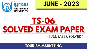 TS-06 Previous Year (JUNE 2023) Solved Exam Paper II Fully Solved