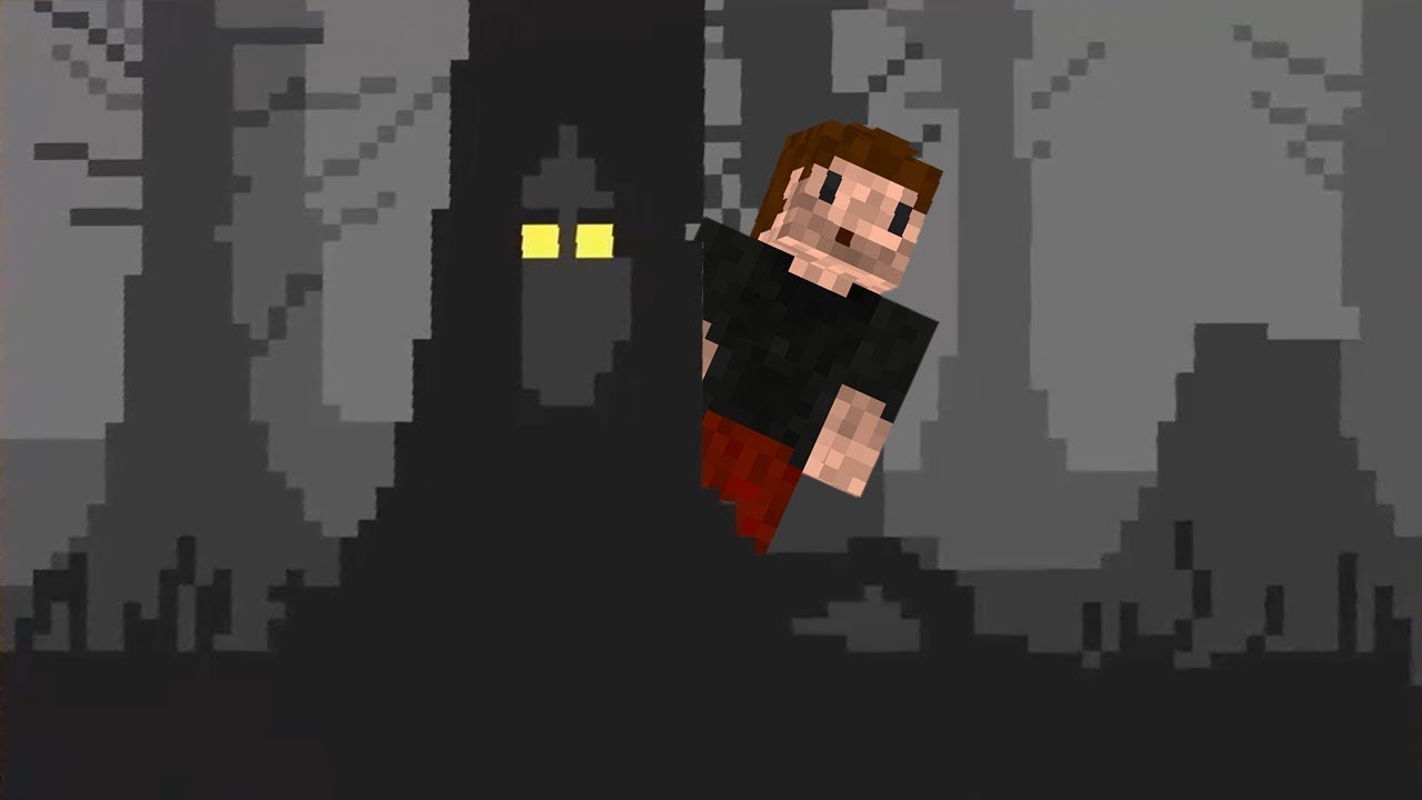 SAM W CIEMNYM LESIE... - Minecraft: Pixel Painters polska hd