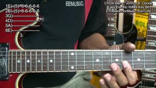 How To Play Johnny B. Goode Chuck Berry Riffs 4 On Guitar Riff 4  @EricBlackmonGuitar