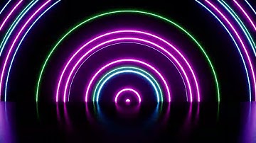 4k Festival neon circle light floor background || new 4k vjloops background || vj deba visuals