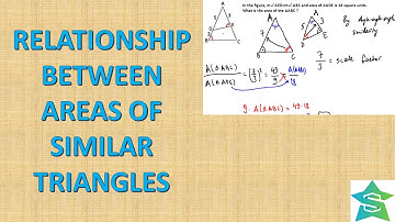 Relationship between the areas of similar triangles