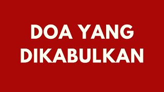 Doa Yang Dikabulkan - Theofilus Purwanto, MA