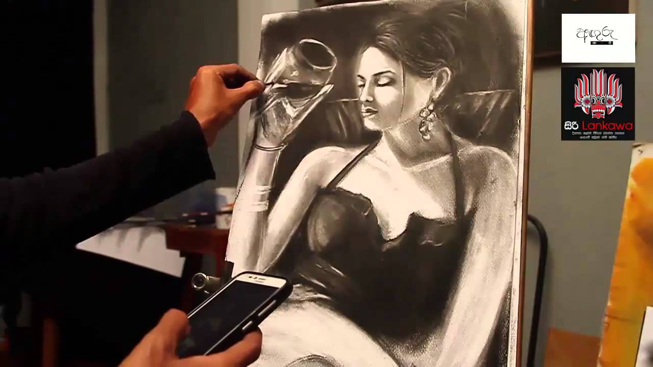 Talented Carbon Paint Artist in Sri Lanka - YouTube