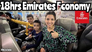 Complete Emirates Economy Experience  Dubai DXB to Newark EWR via Athens ATH #travel ​⁠@emirates