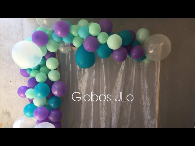 Arco orgánico de globos // Guirnalda de globos fácil 