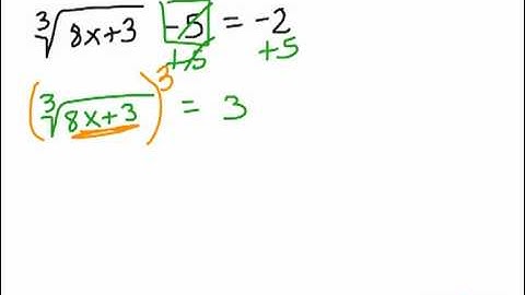 Quiz E   Solving Cube Root Equations