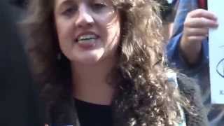 Before RUSSELL BRAND Occupies,,/CECILY McMILLAN shares RALLY AT RIKERS