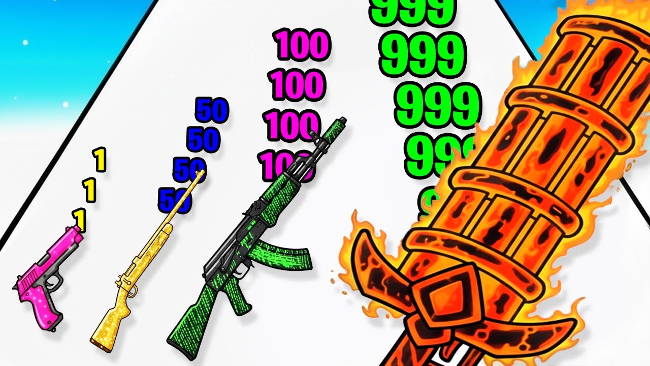 MAX LEVEL NUMBER Gun Run 2048!