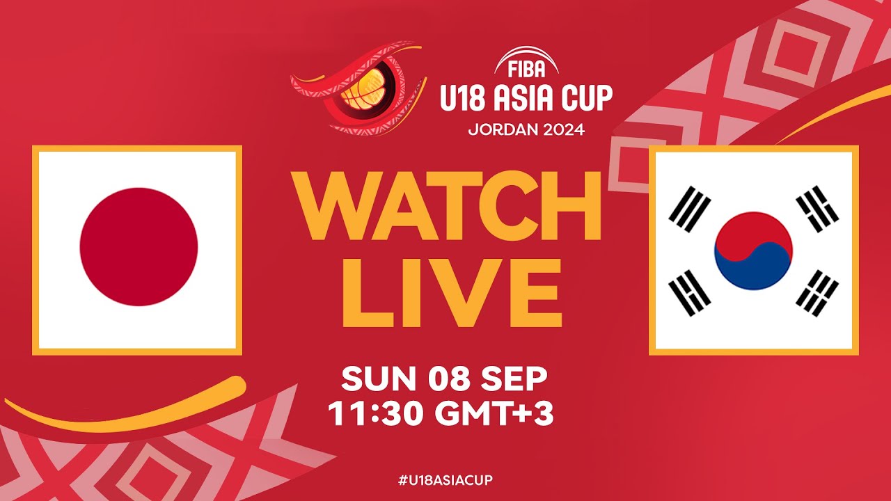 Classification 5-8 | Japan v Korea | Full Basketball Game | FIBA U18 Asia Cup 2024