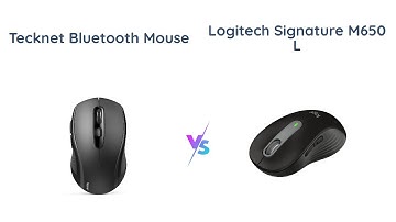 🔥TECKNET Bluetooth Mouse vs Logitech Signature M650 L | Which is Better?🔥