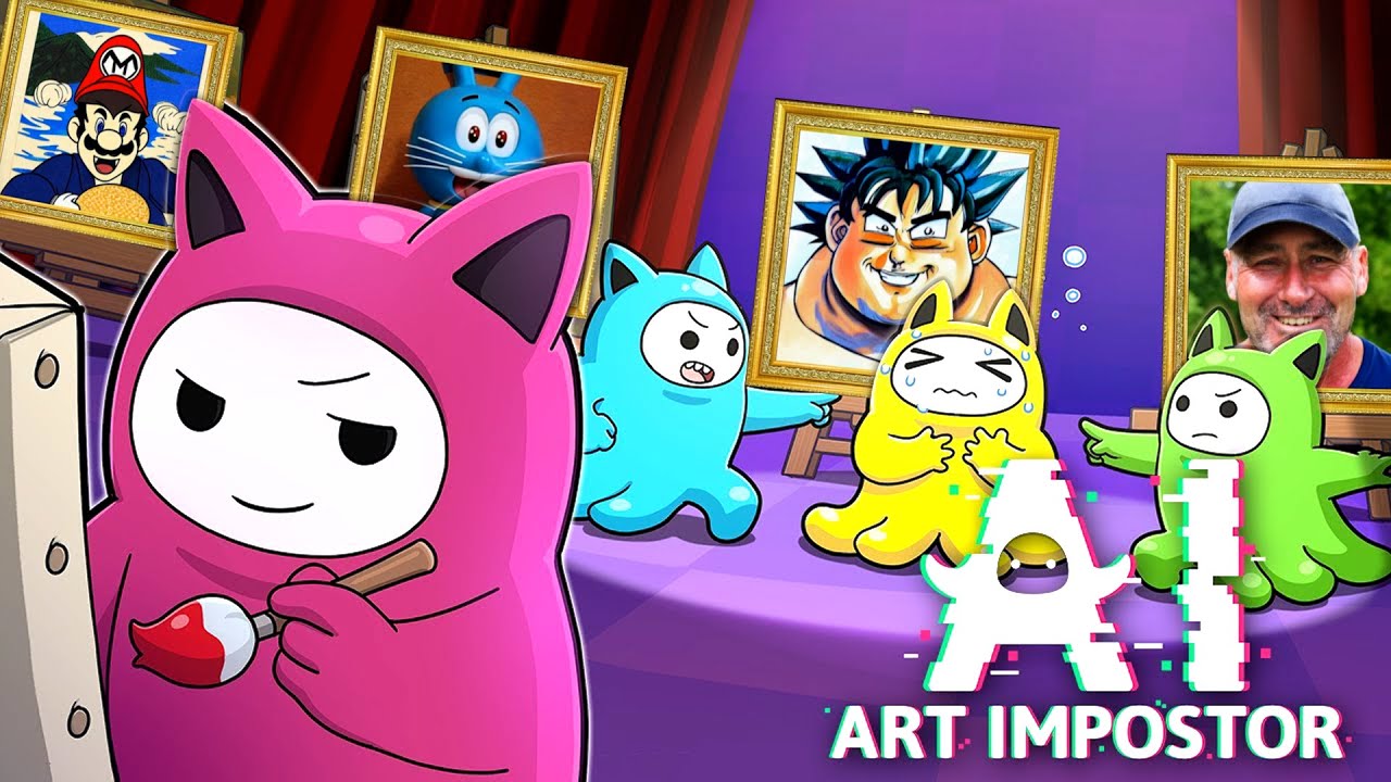 【4人実況】AIが描いた絵で人狼する超おもしろゲーム『 AI アート インポスター 』
