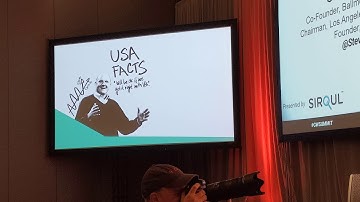 Steve Ballmer and Todd Bishop at GeekWire Summit, Seattle, 2019-10-08