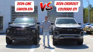 2024 GMC Canyon AT4 VS 2024 Chevy Colorado Z71 - Which Midsize Truck Is The Better Deal?