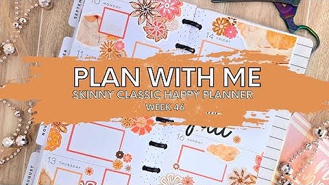 Skinny Classic Happy Planner PWM Nov. 10th-16th 2025