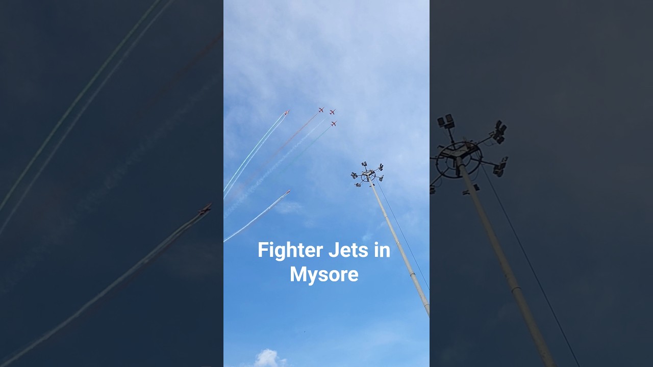 AIR SHOW MYSORE MYSURU DASARA LIVE 2025  ALL JETS VIDEO 