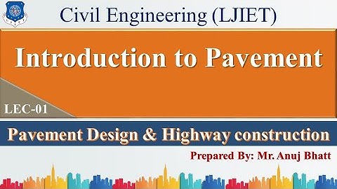Lec-01_Introduction to Pavement | PDHC | Civil Engineering