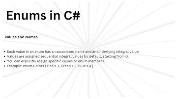 Enums in C# explained in under 4 minutes