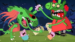 Peppa Pig Turn into Zombie - Daddy Pig's Nightmare | Peppa Pig Funny Animation